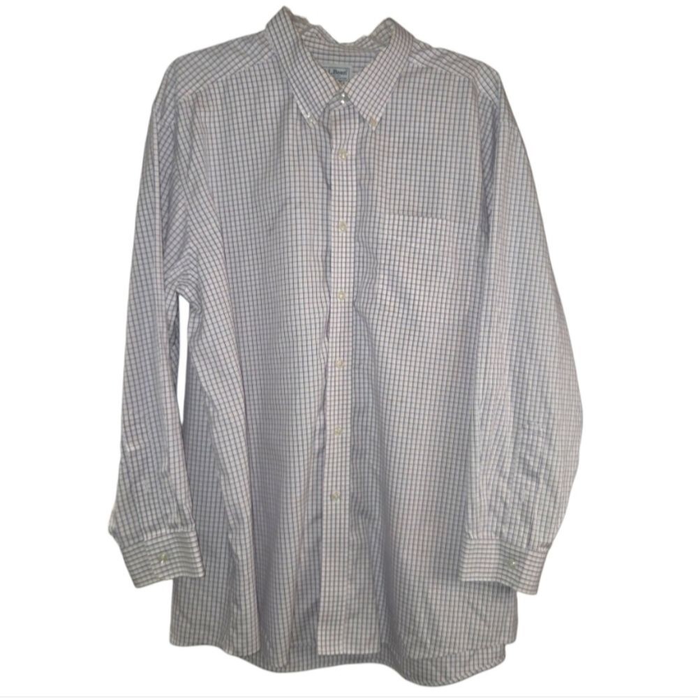LL Bean Men's Long Sleeve Cotton Traditional Fit Button Down Shirt